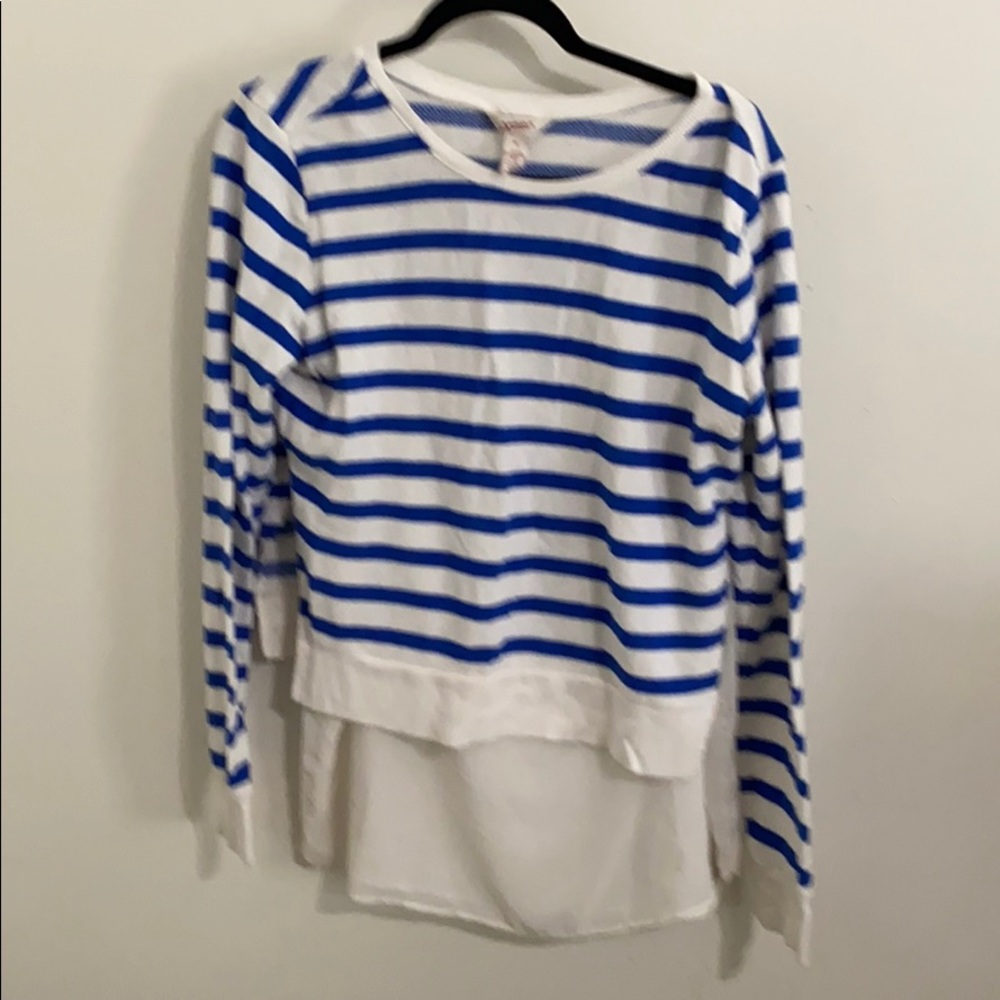 Striped sweater blouse